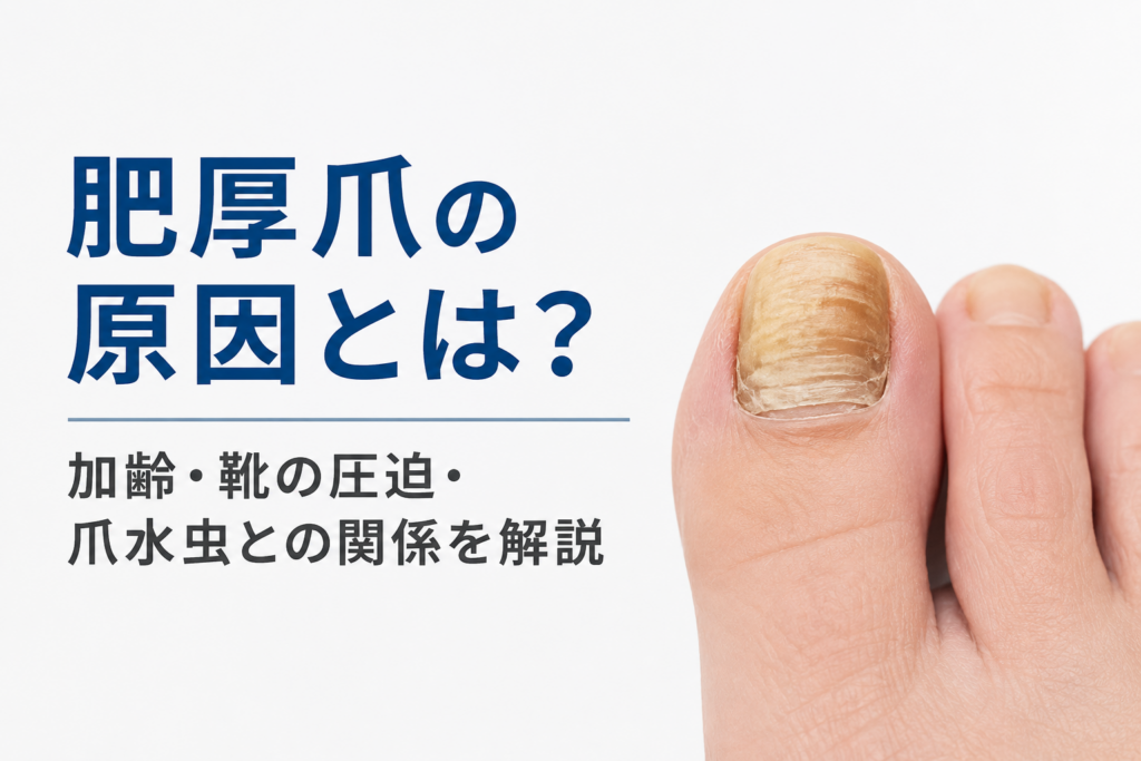 肥厚爪の原因とは?加齢・靴の圧迫・爪水虫との関係を解説